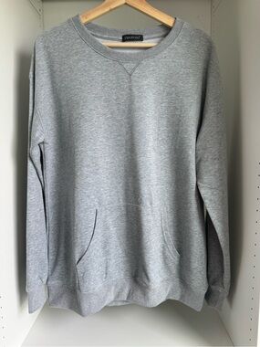 Women's Light Gray Crewneck Sweater